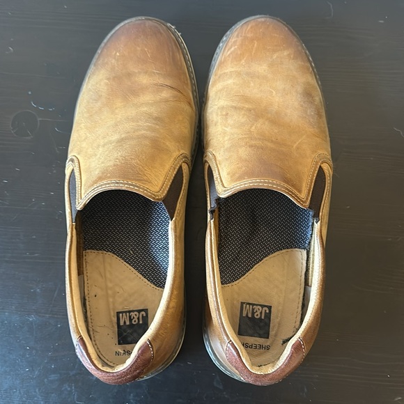 Johnston and Murphy sheepskin leather slip ons size 10 - Picture 3 of 4